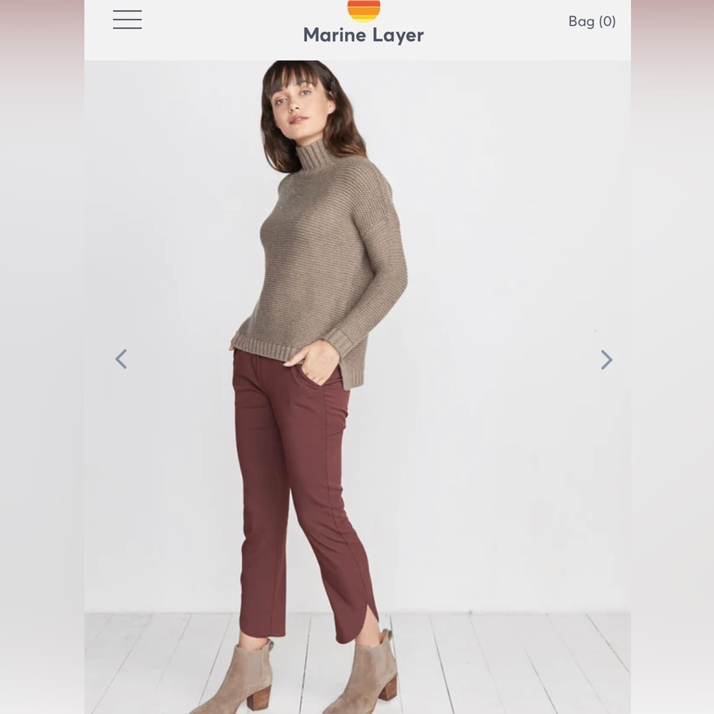 Allison pant- XL- raisin